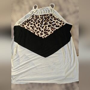 Women's leopard tank-top